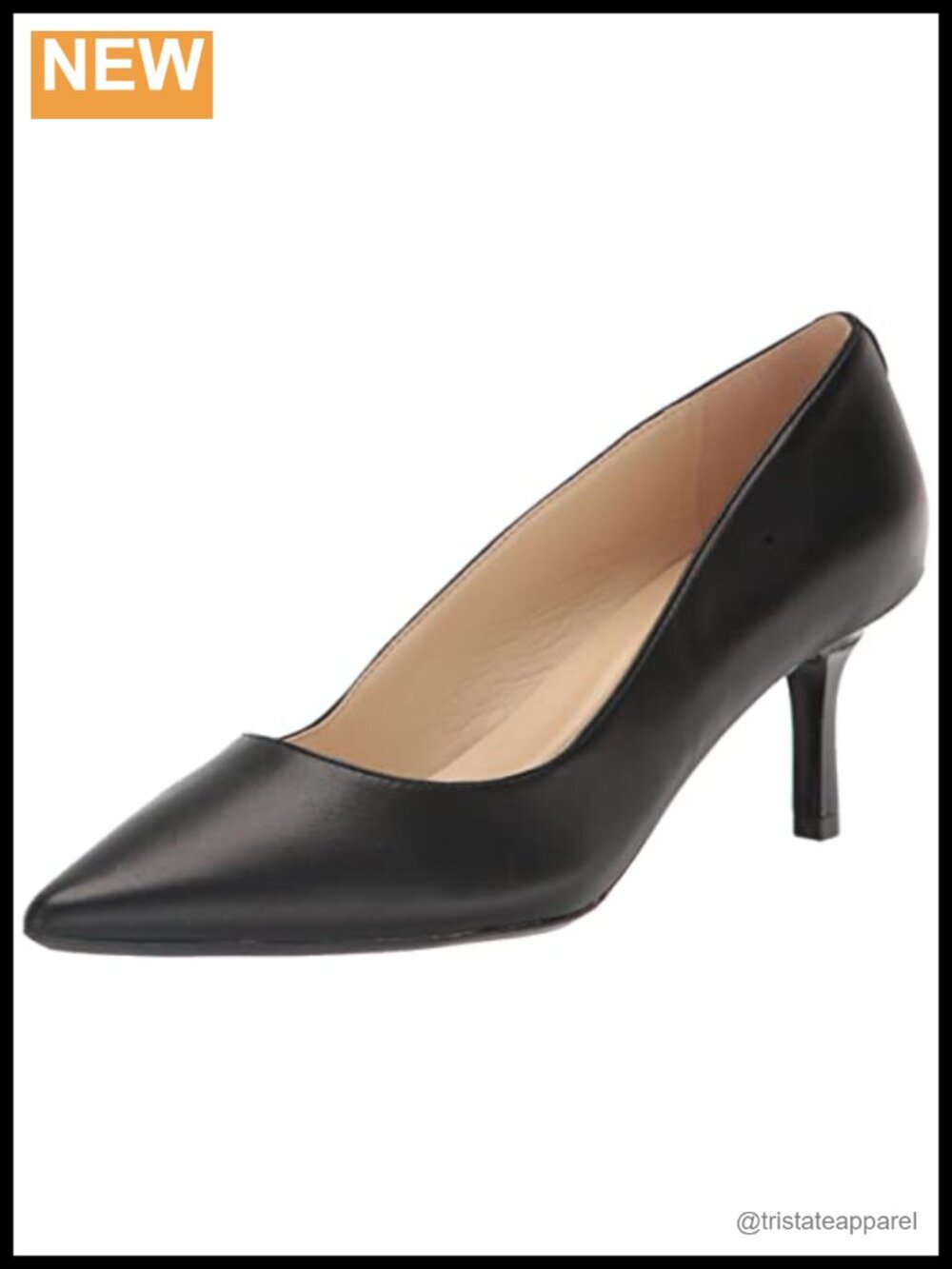 Nine West Kuna 9x9 Pointed Toe Slip On Kitten Heel Pump
